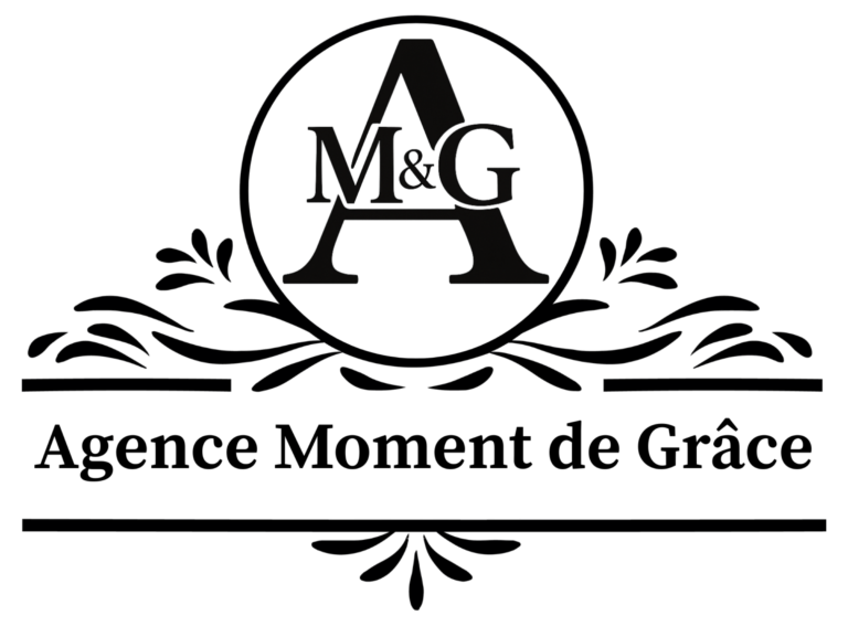 Logo M&G de l’Agence Moment de Grâce, symbolisant l’élégance, la sincérité et l’harmonie des cérémonies laïques et mariages sur mesure en Bretagne.